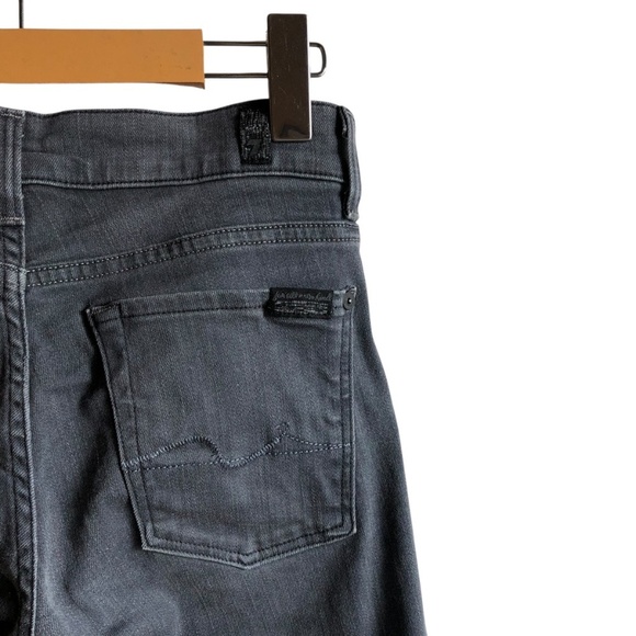 7FAM Jeans The Straight Leg Size 24 Grey Wash - Picture 11 of 15